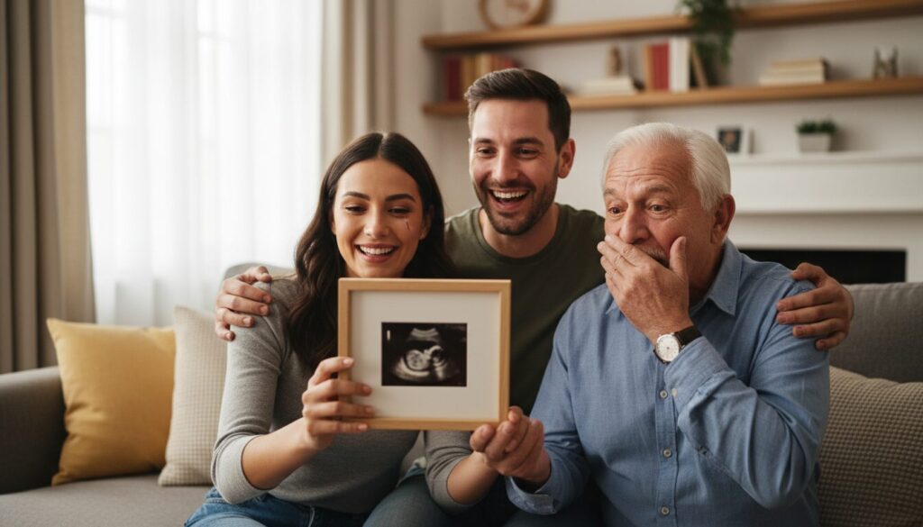 Annoncer sa grossesse aux grands-parents