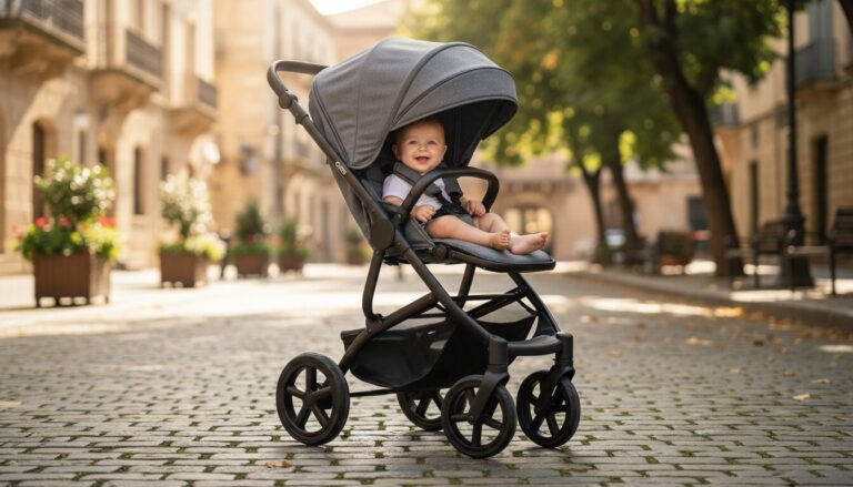 Test de la poussette 3 en 1 GLOKID en ville