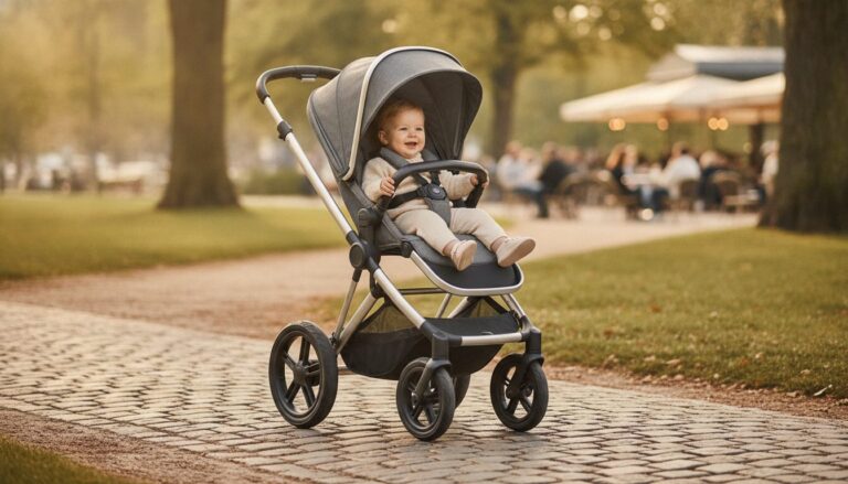 Test de la poussette CYBEX Avi Spin : running et ville