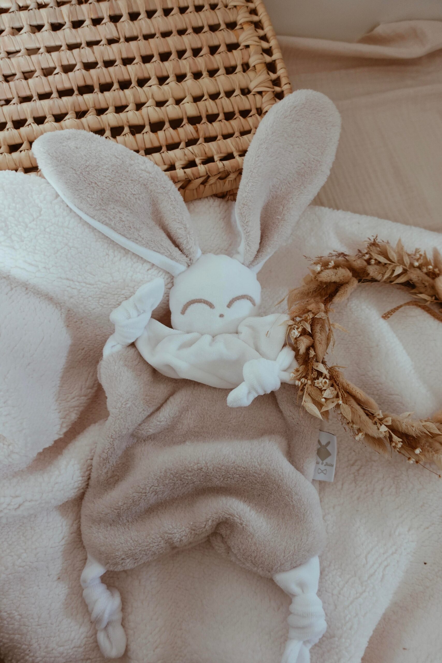 Doudou lapin personnalisé Louis et Jules