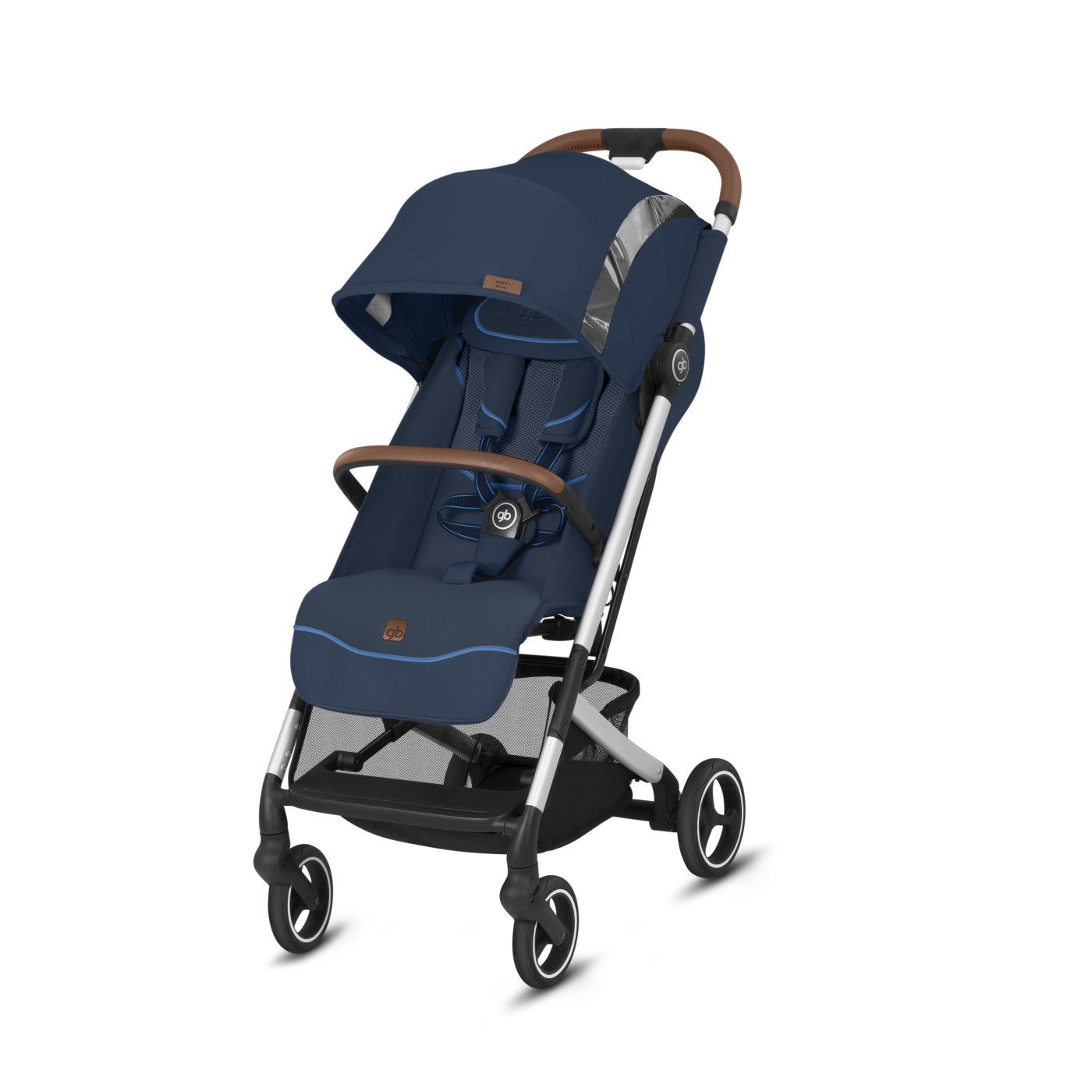 Poussette Qbit Plus All-City de GB dépliée