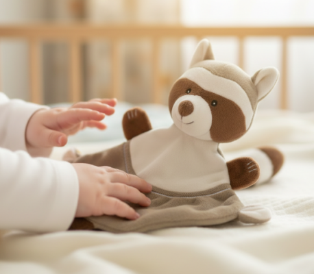Doudou personnalisé raton laveur Doudou Malin